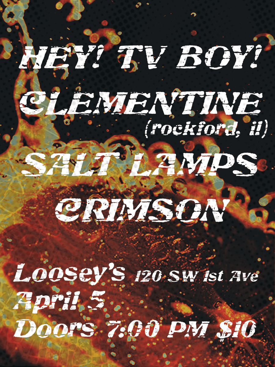 Show flyer for April 5, 2026